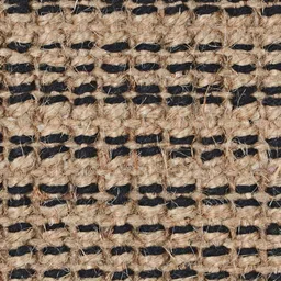 Saral Home Black & Beige Textured Jute Anti-Skid Floor Runner image 2