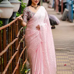 Mitera Woven Design Crepe Designer Saree-image-66