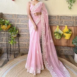 Mitera Embellished EmbroideredSaree image 4