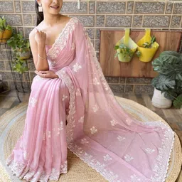 Mitera Embellished EmbroideredSaree image 2
