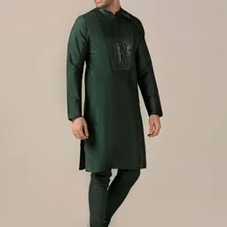 KISAH Yoke Design Regular Gotta Patti Kurta with Churidar image 4