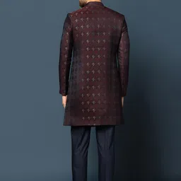 KISAH Men Cotton Sherwani with Trousers Set image 5