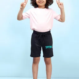 NUSYL Boys Typography Printed Mid Rise Shorts-picture-13