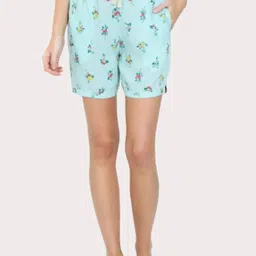 Bareblow Women Floral Printed Outdoor Shorts-image-21