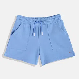 Tommy Hilfiger Girls Solid Loose Fit Mid-Rise Knitted Regular Shorts-image-49