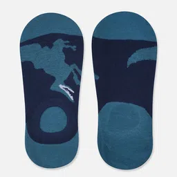 TOFFCRAFT Men Pack Of 2 Patterned Cotton Shoe Liner Socks image 5