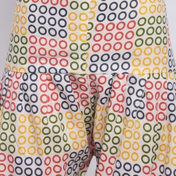 Rajnandini Women Peach-Coloured Printed Regular Kurta With Salwar & Dupatta image 3