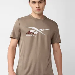 Reebok Gr Brand Logo Printed Round Neck T-Shirt image 1