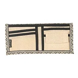 jute cottage Eco-Friendly Wallet 2 Fold Elephant Print - Olive Green image 3