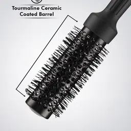 VEGA PROFESSIONAL VPMHB-12 Carbon Dry Thermal Blow Dry 32mm Round Hair Brush - Black image 4