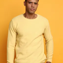 V-Mart Open Knit Round Neck Long Sleeves Cotton Pullover Sweater-picture-28