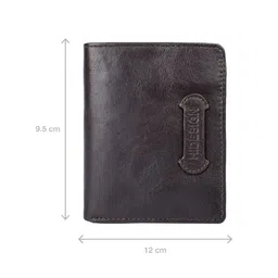 Hidesign Men Brown Textured Two Fold Leather Wallet image 3