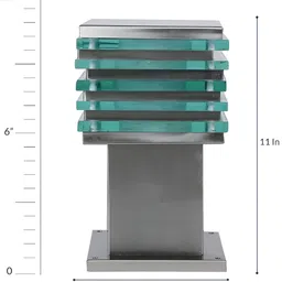 DENICRAAS Silver-Toned Colourblocked Ceiling Lamp image 5