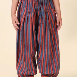 Fabindia Girls Floral Printed Regular Pure Cotton Kurta with Salwar & With Dupatta image 3