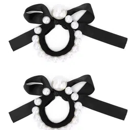 OOMPH Set of 2 Beaded Ponytail Holders image 2