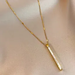 MYKI Gold-Plated CZ-Studded Pendant With Chain image 4