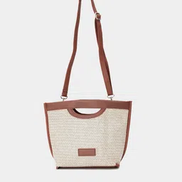 20Dresses Beige Textured Top Handle Bag-picture-39