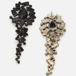 SOHI Gold-Plated Party Designer Stone Drop Earrings image 4