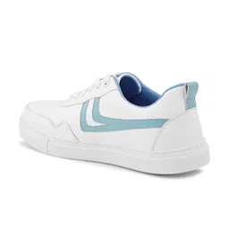 The Roadster Lifestyle Co. Women White And Blue Lightweight Sneakers image 3