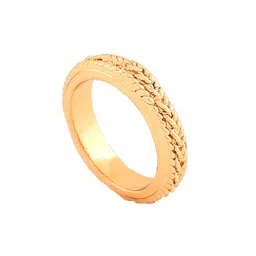 Estele Rose Gold-Plated Textured Finger Ring image 3