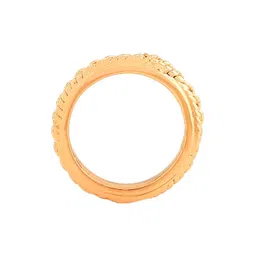 Estele Rose Gold-Plated Textured Finger Ring image 4