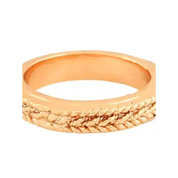 Estele Rose Gold-Plated Textured Finger Ring image 5