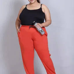 CUPID Women Plus Size Cotton Track Pants image 4
