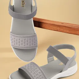 Colo Women Woven Design Open Toe Flats With Backstrap-picture-30