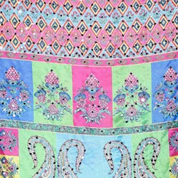 Moda Chales Printed Dupatta with Mirror Work image 5