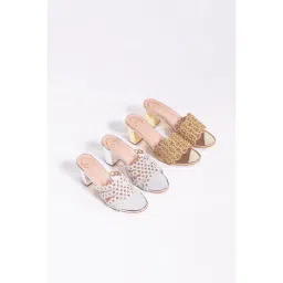 MYRA Juliet Silver Sandal Heels image 2