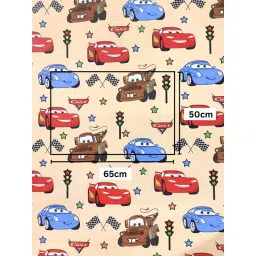 The Big Trove Cartoon Car Print Gift Wrap - 15 Sheets for Kids & Car Enthusiasts image 3
