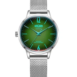 WELDER Women Brass Dial & Stainless Steel Bracelet Style Straps Analogue Watch WRS202-picture-11
