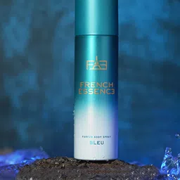 FRENCH ESSENCE Men Set of 3 Bleu Long Lasting No Gas Deodorant Body Spray - 120 ml each image 4