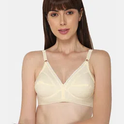 NAIDU HALL Pack of 3 Non Padded Medium Coverage Cotton Everyday Bra with All Day Comfort image 2