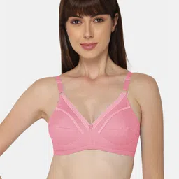 NAIDU HALL Pack of 3 Non Padded Medium Coverage Cotton Everyday Bra with All Day Comfort image 3