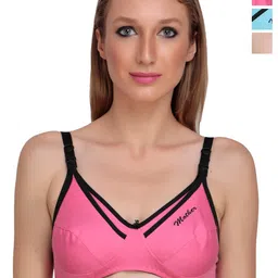 Liigne Pack Of 3 Full Coverage Non Padded Maternity Bra With All Day Comfort image 1