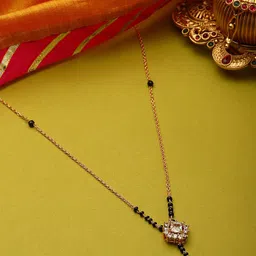 PANASH Gold-Plated CZ-Studded & Beaded Mangalsutra-picture-27