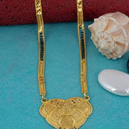 Ramdev Art Fashion Jwellery Gold-Plated Beaded Mangalsutra-picture-24