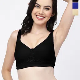 College Girl Pack Of 3 Full Coverage Non Padded T-shirt Bra With All Day Comfort image 1