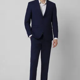 peter england Men three Piece Suit Solid Suit-picture-32