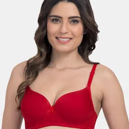 Tweens Woman Pack of 3 Pink Magenta& Red Heavily Padded T-shirt Bra-TW-91570-3PC-DPK-RD-MG image 2