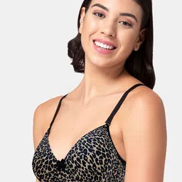 Tweens Animal Printed Full Coverage Lightly Padded Cotton T-Shirt Bra With All Day Comfort image 4