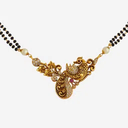 Kushal's Fashion Jewellery Artificial Stones and Beads Mangalsutra image 3