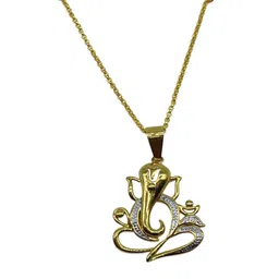 Digital Dress Room Gold Plated Beaded Lord Ganesh Pendant Mangalsutra image 3