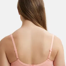 Jockey Wirefree Padded Cotton Full Coverage Tshirt Bra with Broad Fabric Straps-FE35 image 3