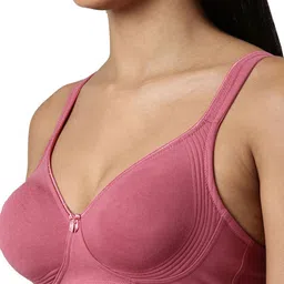BLOSSOM Full Coverage Non Padded Stretchable T-shirt Bra- Side Shaper image 4
