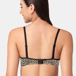 Tweens Animal Printed Full Coverage Lightly Padded Cotton T-Shirt Bra With All Day Comfort image 3