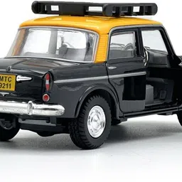 hanal Queen 70's Taxi with Openable Doors & Pull-Back Action image 3