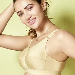 Floret Pack of 2 Beige & Pink Non Wired Bra image 4