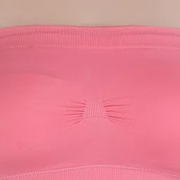 PLUMBURY Half Coverage Lightly Padded All Day Comfort Seamless Rapid Dry Bandeau Bra image 5